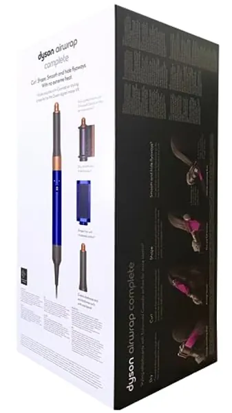 Dyson Airwrap Complete Short Multi Haarstyler Nachtblau/Kupfer, inkl 6 Aufsätze, Lockenwickler Warmluft, Haare kürzer als Brustlang Lockenstab verschiedenen Aufsätzen Warmluftbürste Föhnbürste