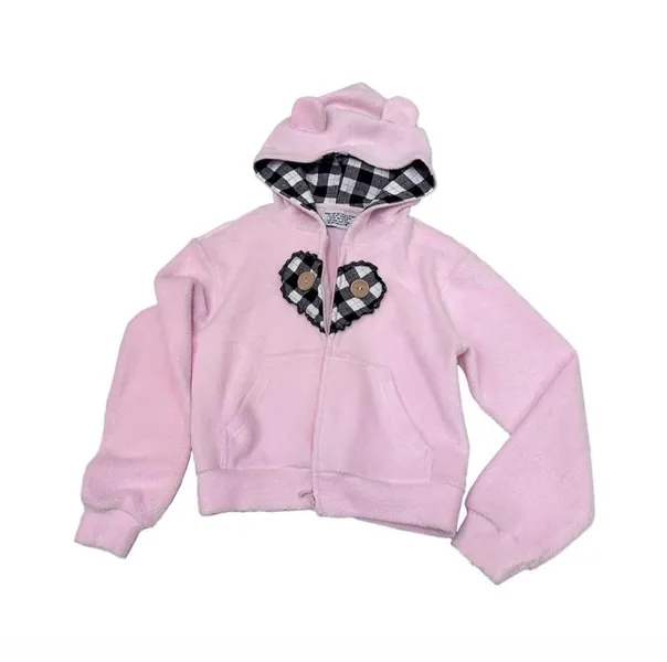 Pink Bear Hoodie