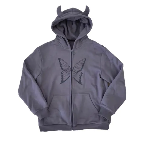 Grey Devil Hoodie
