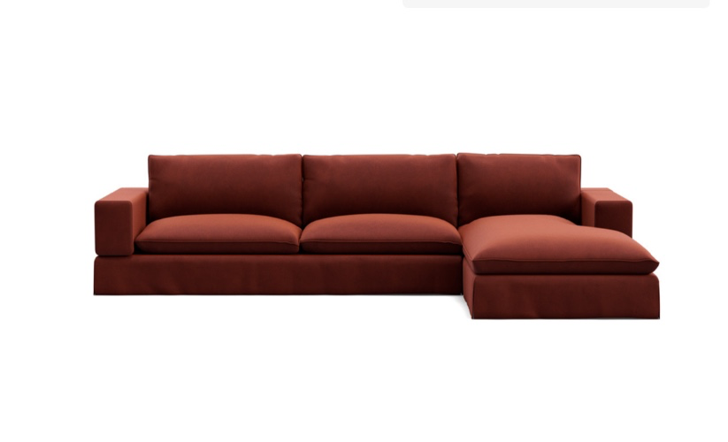 King living Velvet Couch