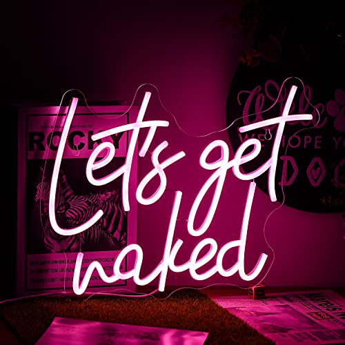 Let's Get Naked Neon skilt 