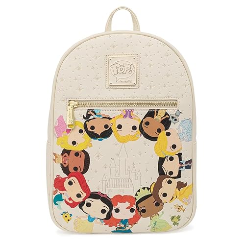 Disney Loungefly POP Princess Circles Women's Double Strap Shoulder Bag Purse, Multicolored, Taille unique, Classics