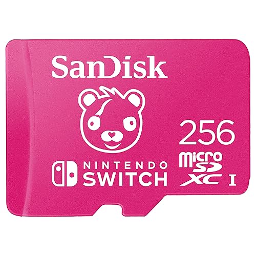 SanDisk 256GB microSDXC card for Nintendo Switch consoles, Fortnite Cuddle Team Leader edition up to 100 MB/s, Nintendo gaming storage, Nintendo Licensed Product, UHS-I, Class 10, U3, - 256GB - Fortnite Cuddle Team Leaer