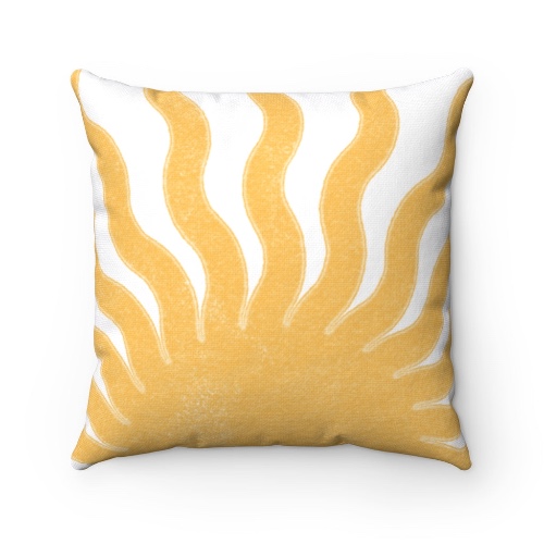 Sunburst Pillow Decorative Home Accents - Range of 4 Dimensions - 18" Ã— 18"