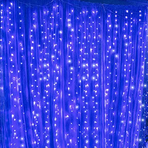 Twinkle Star, 6 Inches Indoor Outdoor, LED String Light for Christmas Wedding Party Home Garden Bedroom Wall Decoration(Blue)