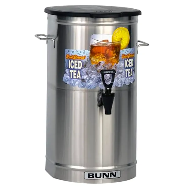 BUNN TDO-4 Commercial Iced Tea Dispenser w/Solid Lid, Oval