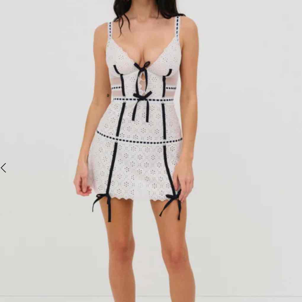 Heather Slip Dress — White