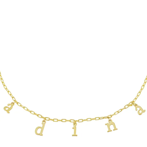 Mini Lowercase Name Link Choker