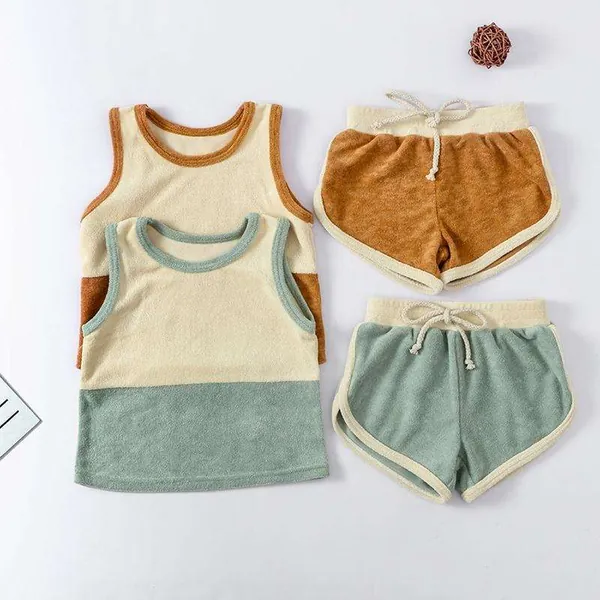 Stylish  Color Terry Baby Clothes Set: Hot Sale!