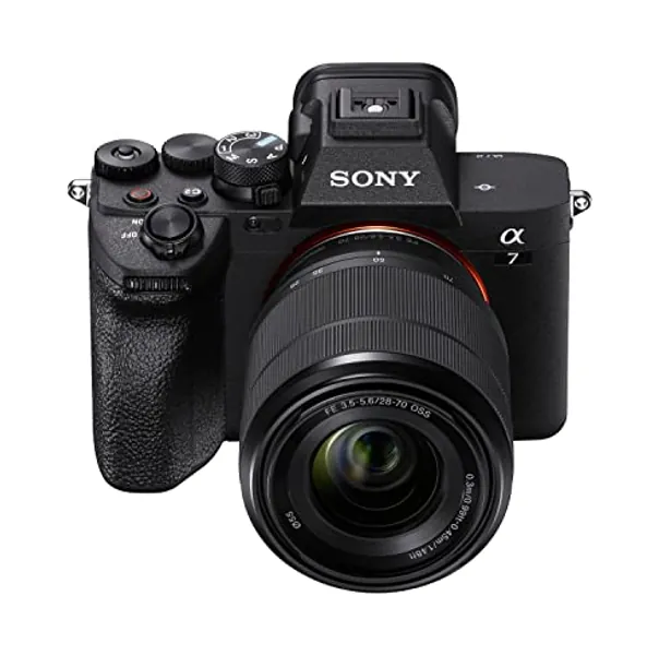 Sony Alpha 7 IV - Cámara sin espejo con objetivo Sony 28-70 mm F3.5-5.6 (33 MP, enfoque automático en tiempo real, 10 fps, 4K60p, pantalla táctil multiángulo, batería Z), Color Negro