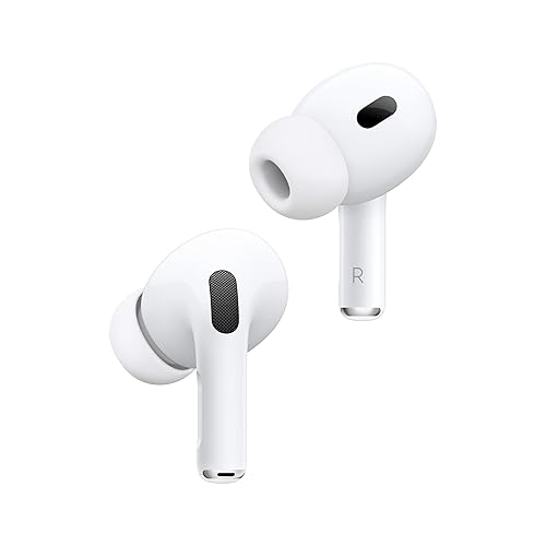 Apple AirPods Pro (2nd Generation) Wireless Ear Buds with USB-C Charging, Up to 2X More Active Noise Cancelling Bluetooth Headphones, Transparency Mode, Adaptive Audio, Personalized Spatial Audio - Pro Gen 2