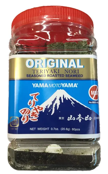 Yamamotoyama Teriyaki Nori Seasoned Roasted Seaweed (Original) 1 Jar 0.7oz, 0.7 Oz - 