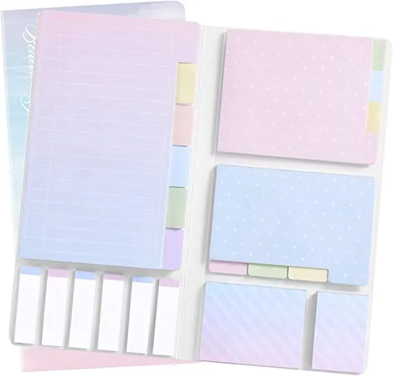 Amazon.com : Sticky Notes Set, Hommie Sticky Notes Tabs 410 Pack Color Pads Divider Sticky Notes with Bookmark Index for School Supplies, 60 Ruled, 40 Per Dotted, 60 Per Rectangular, 6x25 Index Tabs : Office Products