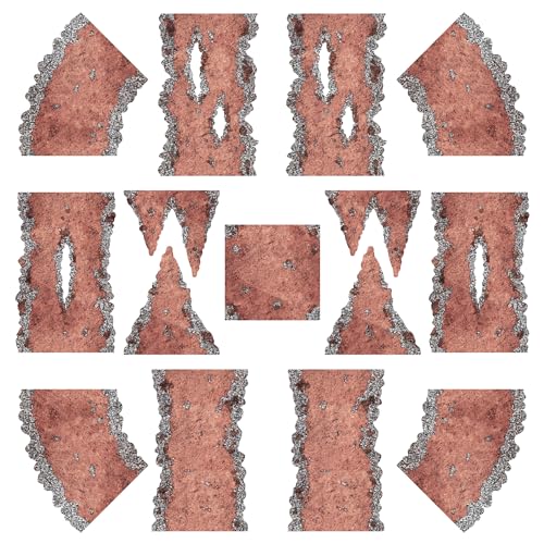 Stratagem Dirt Paths Neoprene Tabletop Wargaming Scenery - Miniatures Game Road Terrain for RPGs, Modular Strategy Battlemat