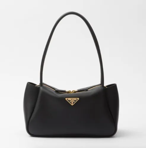 Leather shoulder bag