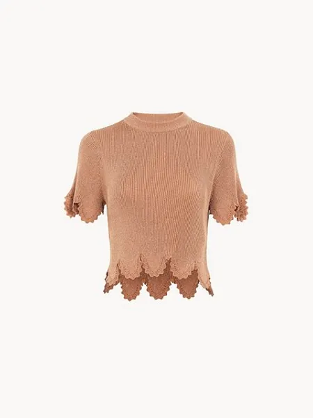 Cropped scallop top