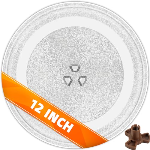 12" Microwave Replacement Turntables, Microwave Glass Plate Compatible with Whirlpool - The Exact Replacement Part of W11367904/ W10337247/ AP6892124/ W11335034/ WPW10337247 etc – Dishwasher Safe - 12"