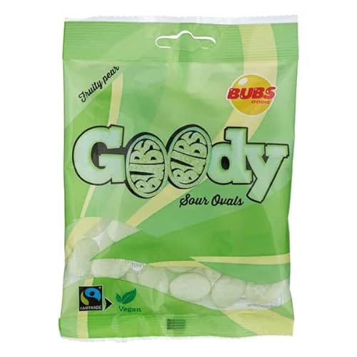 2x90g Bubs Goody Sour Ovals Fruity Pear