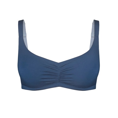 Caress Sweetheart Bralette Dark Denim Blue - 4X / Dark Denim Blue
