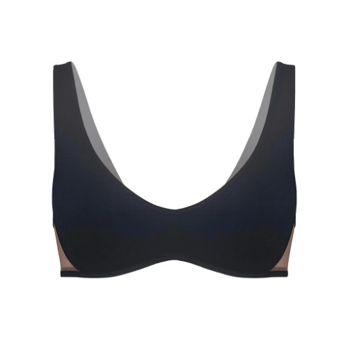 Core Scoop Neck Bralette Black - 4X / Black