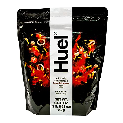 Huel Hot and Savory Instant Meal Replacement - Pasta Bolognese 14 Scoops Packed with 100% Nutritionally Complete Food, Including 25g of Protein, 5g Fiber, 27 Vitamins Minerals LastFuel scoop 24.93 Oz - Pasta Bolognese - 1.56 Pound (Pack of 1)