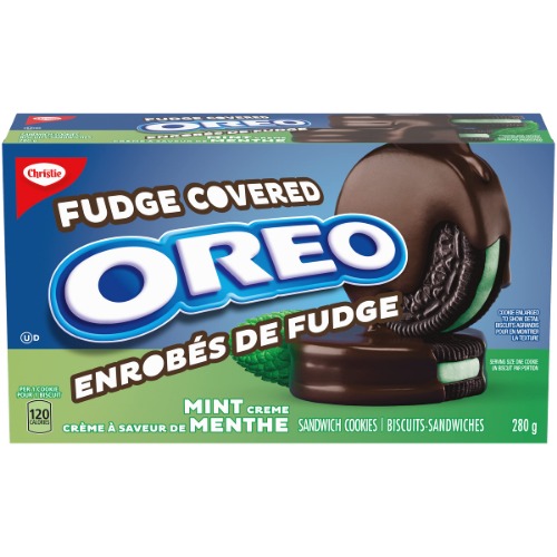 OREO Mint Chocolate Fudge Covered Cookies, 280g