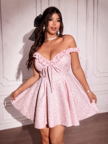 SHEIN Franclia Plus Size Casual Minimalist Everyday Dress