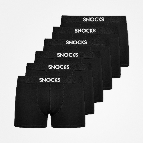 Boxershorts | Schwarz - M / 6 Stück