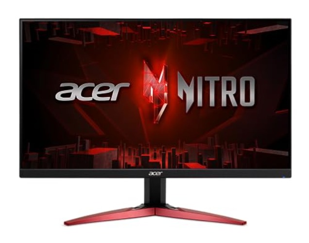 Acer Nitro 23.8" Full HD 1920 x 1080 PC Gaming IPS Monitor | AMD FreeSync Premium | 180Hz Refresh | Up to 0.5ms | HDR10 Support | 99% sRGB | 1 x Display Port 1.2 & 2 x HDMI 2.0 | KG241Y M3biip - 23.8-inch - 180Hz - Monitor