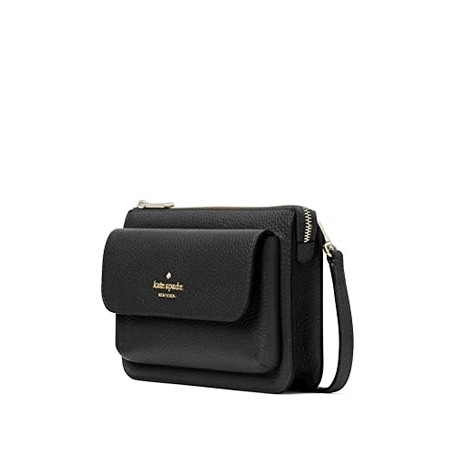 kate spade handbag for women Leila small flap crossbody bag - Black