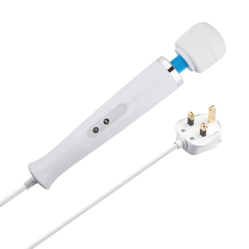 Wand Massager 10 Mode - Relaxation Corded Massage Wand - Back Neck Muscle Tension Stress Relief - Muscle Aches Recovery Aid by TRIXES - Corded