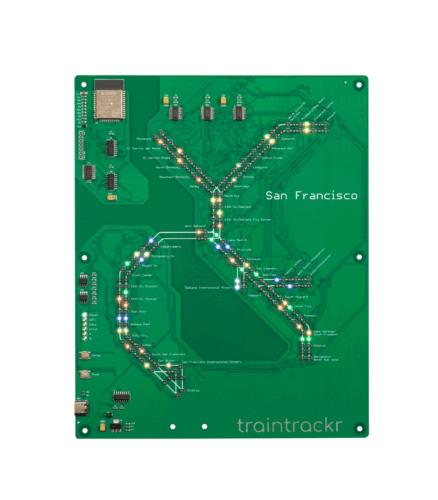 BART Traintrackr - Live LED Maps          