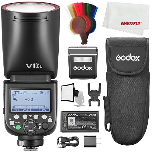 Godox V1S PRO Round Head Camera Flash,76Ws 