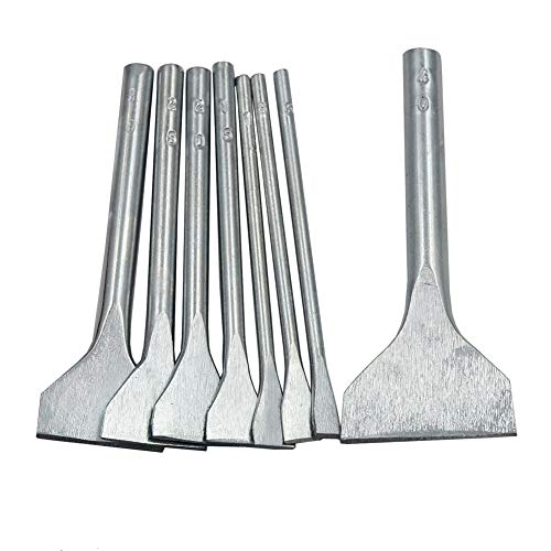 DGOL 8 Sizes Leather Craft Slot Punches Cutter Straight Electroplated Leathercraft DIY Flat Cutting Tool Kit