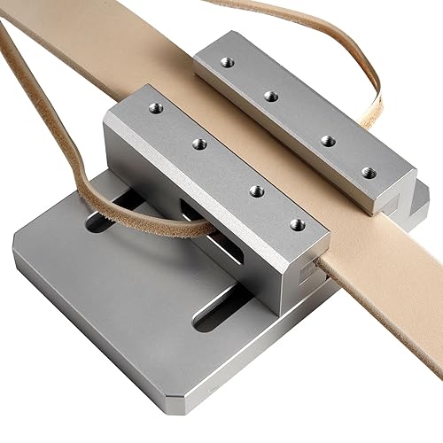 SiiRo Leather Edge Trimmer, Belt Side Leather Edger Tool, Desktop Leather Edge Strap Beveler Machine for DIY Leather Working(3.5-4.5mm) - Small(3.5-4.5mm)