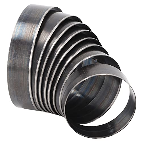 8Pcs Leather Punching Die Set Round Shape Alloy Steel DIY Cardboard Cutting Mold Hollow Hole Puncher