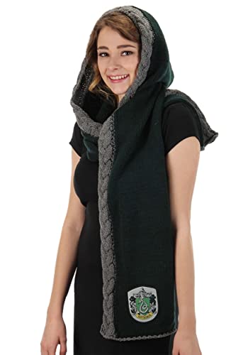 elope Slytherin Knit Hood - One Size - Green