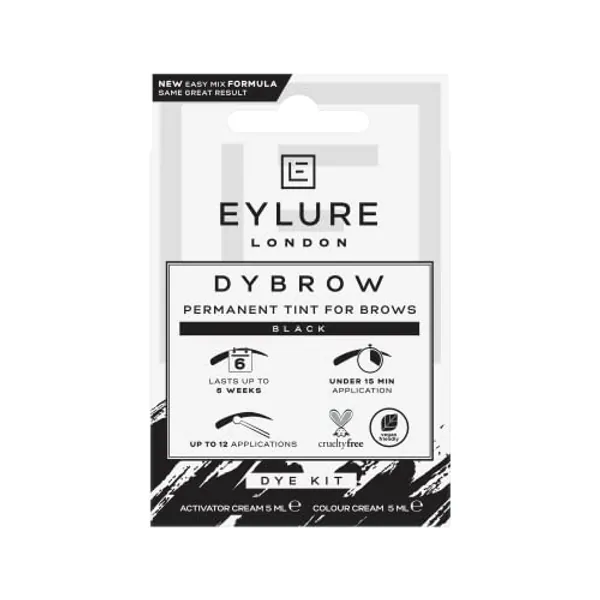 Eylure DYBROW Eyebrow Dye Kit - Black (Packaging may vary)