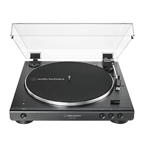 Audio-Technica AT-LP60XBT-USB-BK Fully Automatic Belt-Drive Stereo Turntable with Bluetooth and USB - Turntable