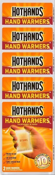 HotHands Hand Warmers, 10 count (5 pack with 2 warmers per pack) - 
