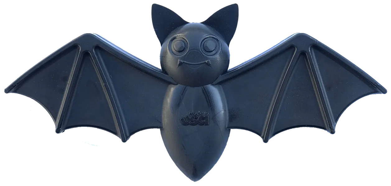 SodaPup Vampire Bat Ultra Durable Nylon Dog Chew Toy for Aggressive Chewers- Black - Vampire Bat Nylon Toy Medium - Black