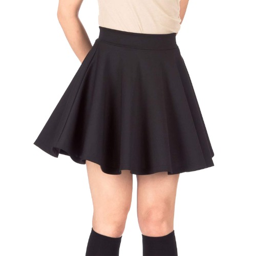 Plain Skater Skirt 