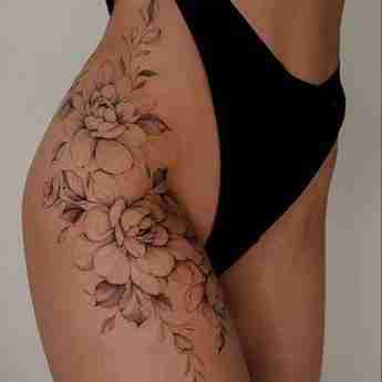 Hip tattoo