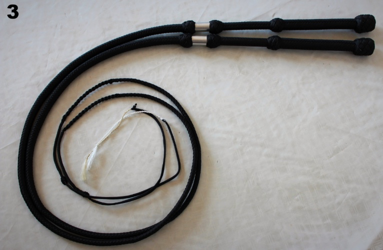 Pair of custom Arrow whips