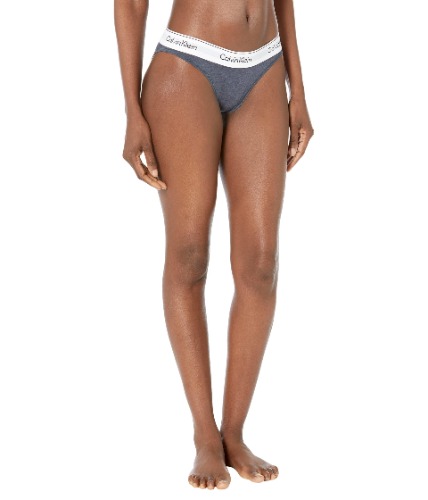 Calvin Klein Women's Modern Cotton Stretch Bikini Panty - Small Hemisphere Blue Heather