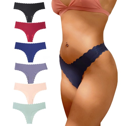 Aogda Thongs for Women Seamless Underwear Low Rise Panties Thong