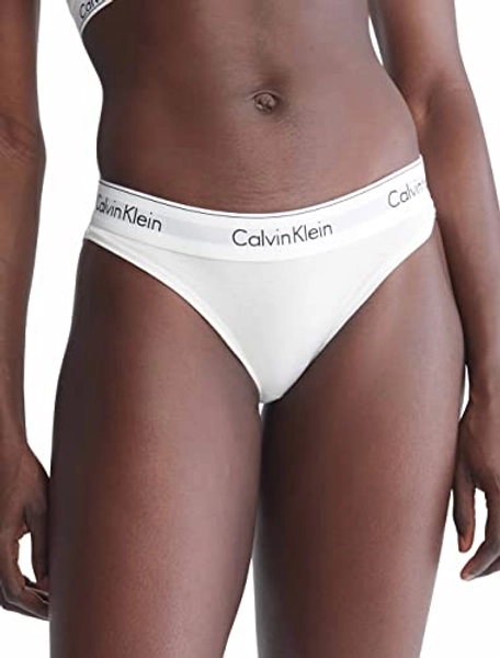 Calvin Klein Women's Modern Cotton Stretch Bikini Panty - Small - White