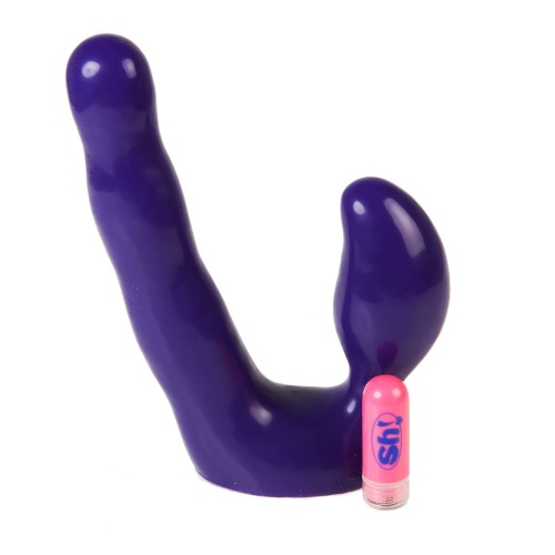 Sh! Vibrating Strapless Dildo - Purple Dildo