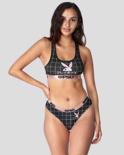 Playboy - RHD Kanji Grid | S / BLACK (cheaky)