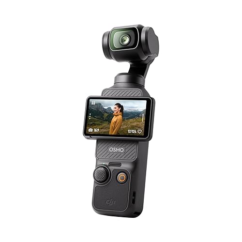 DJI Osmo Pocket 3, Vlogging Camera with 1'' CMOS & 4K/120fps Video, 3-Axis Stabilization, Fast Focusing, Face/Object Tracking, 2" Rotatable Touchscreen, Digital Camera for Photography, YouTube - Vlogging Camera